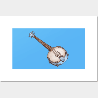 Blue Banjo Posters and Art